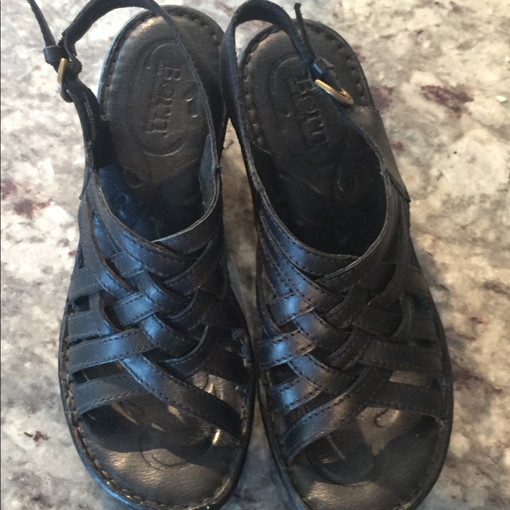 Born black heels size 7.5